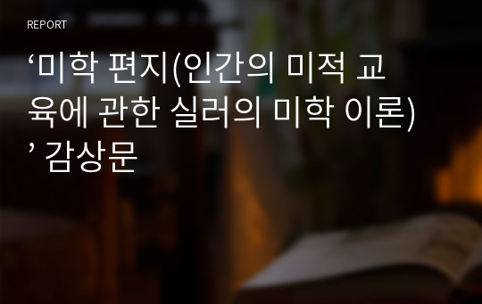 「미학 편지」에 담긴 미학 교육론과 칸트의 비판철학