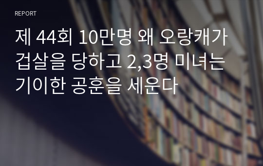 제 44회 10만명 왜 오랑캐가 겁살을 당하고 2,3명 미녀는 기이한 공훈을 세운다