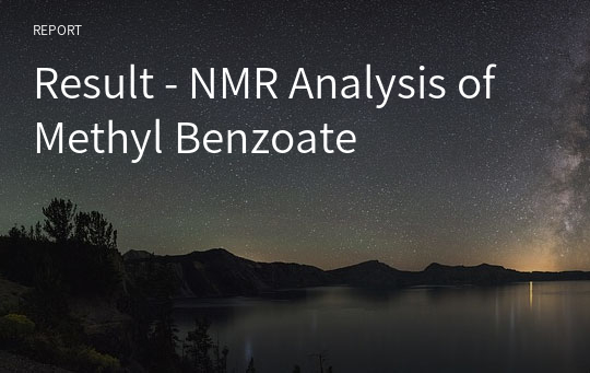 Result - NMR Analysis of Methyl Benzoate