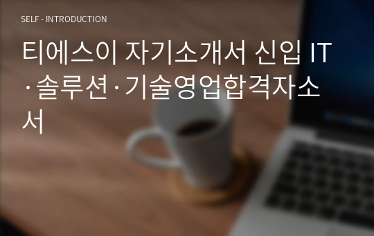 티에스이 자기소개서 신입 IT·솔루션·기술영업합격자소서