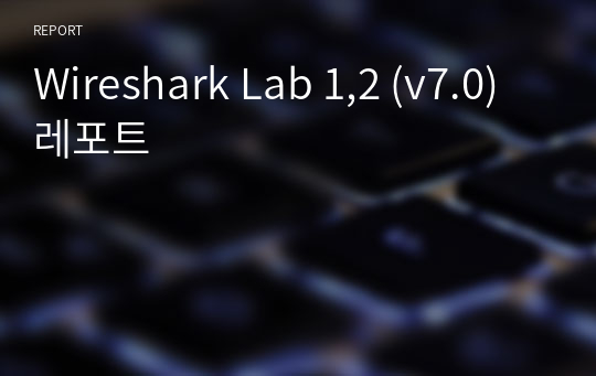 Wireshark Lab 1,2 (v7.0) 레포트