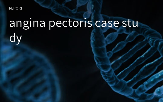 angina pectoris case study