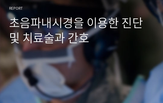 초음파내시경을 이용한 진단 및 치료술과 간호