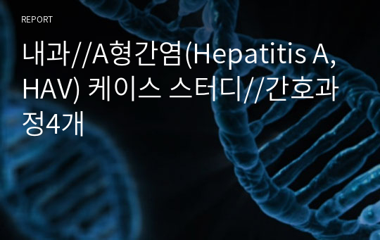 내과//A형간염(Hepatitis A, HAV) 케이스 스터디//간호과정4개