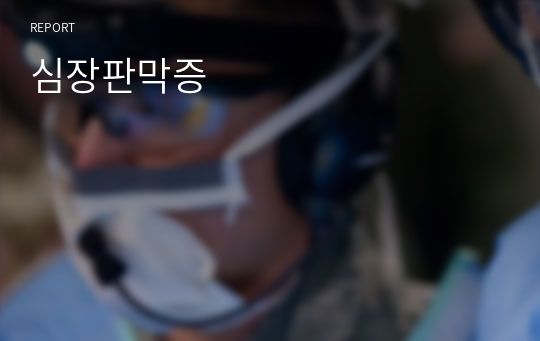 심장판막증