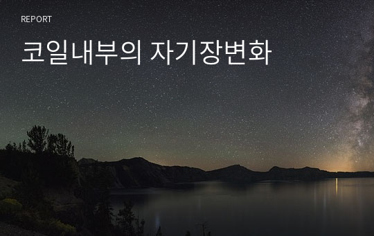 코일내부의 자기장변화