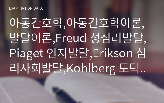 아동간호학,아동간호학이론,발달이론,Freud 성심리발달,Piaget 인지발달,Erikson 심리사회발달,Kohlberg 도덕발달,Fowler 영적발달