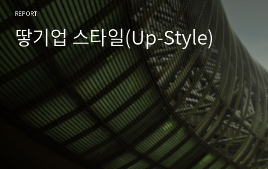 땋기업 스타일(Up-Style)