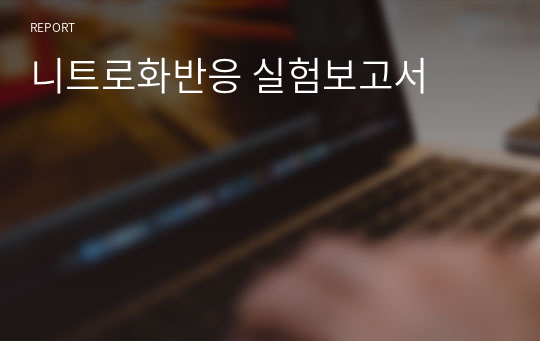 니트로화반응 실험보고서