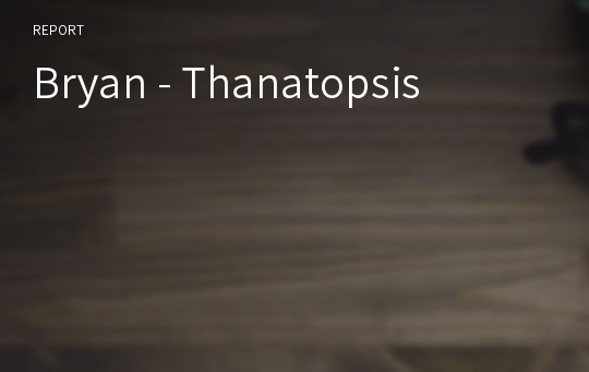 Bryan - Thanatopsis