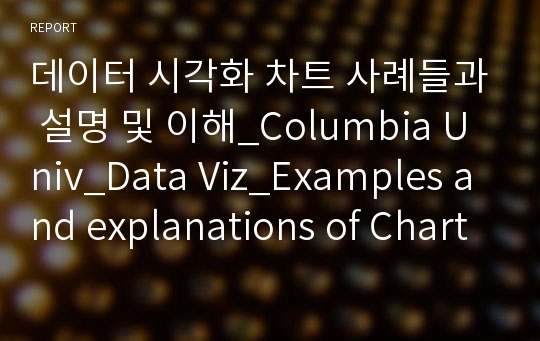 데이터 시각화 차트 사례들과 설명 및 이해_Columbia Univ_Data Viz_Examples and explanations of Charts_Data Visualization