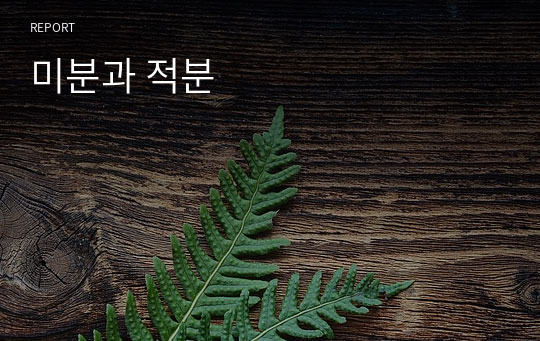 미분과 적분