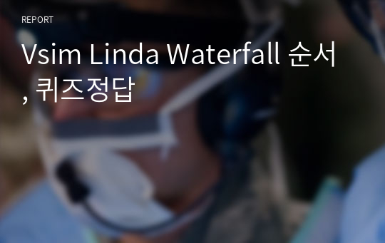 Vsim Linda Waterfall 순서, 퀴즈정답