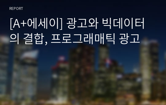 [A+에세이] 광고와 빅데이터의 결합, 프로그래매틱 광고