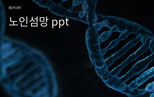 노인섬망 ppt