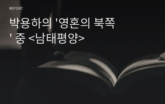 박용하의 &#039;영혼의 북쪽&#039; 중 &lt;남태평양&gt;