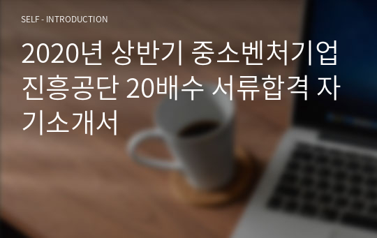 2020년 상반기 중소벤처기업진흥공단 20배수 서류합격 자기소개서