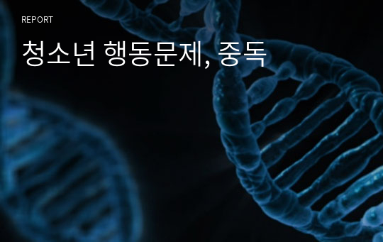 청소년 행동문제, 중독