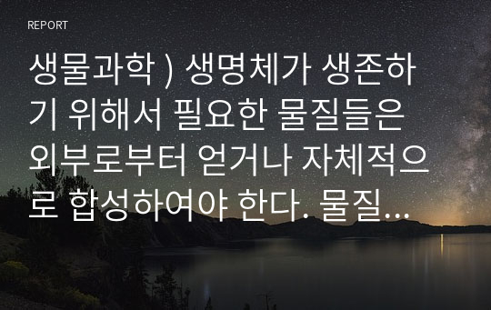 생물과학 ) 생명체가 생존하기 위해서 필요한 물질들은 외부로부터 얻거나 자체적으로 합성하여야 한다. 물질의 합성 및 분비와 관련된 내막계에 속한 세포내 소기관의 종류와 역할에 대해 자세히 설명하라