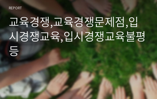 교육경쟁,교육경쟁문제점,입시경쟁교육,입시경쟁교육불평등