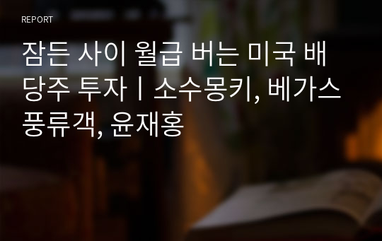 잠든 사이 월급 버는 미국 배당주 투자ㅣ소수몽키, 베가스풍류객, 윤재홍