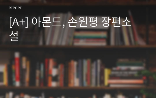 [A+] 아몬드, 손원평 장편소설