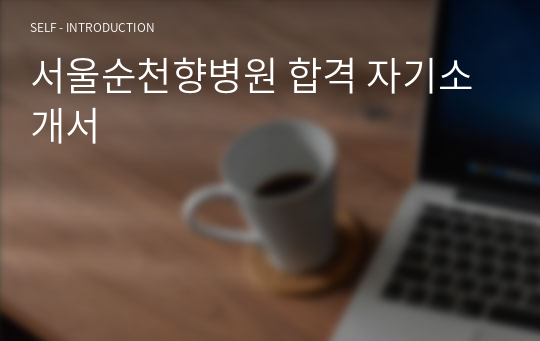 서울순천향병원 합격 자기소개서