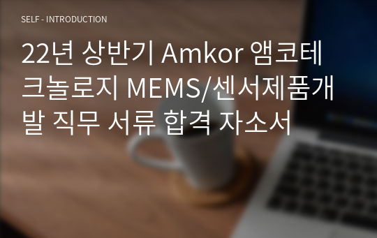 22년 상반기 Amkor 앰코테크놀로지 MEMS/센서제품개발 직무 서류 합격 자소서