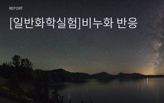 [일반화학실험]비누화 반응