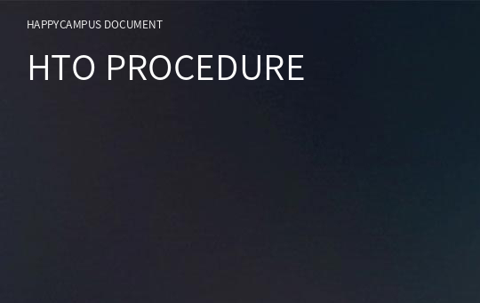 HTO PROCEDURE