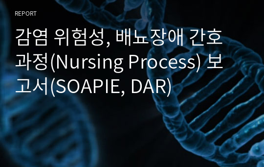 감염 위험성, 배뇨장애 간호과정(Nursing Process) 보고서(SOAPIE, DAR)