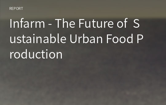 Infarm - The Future of  Sustainable Urban Food Production