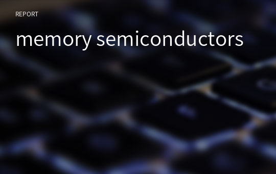 memory semiconductors