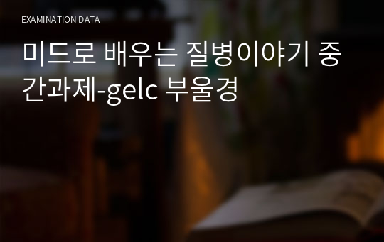 미드로 배우는 질병이야기 중간과제-gelc 부울경