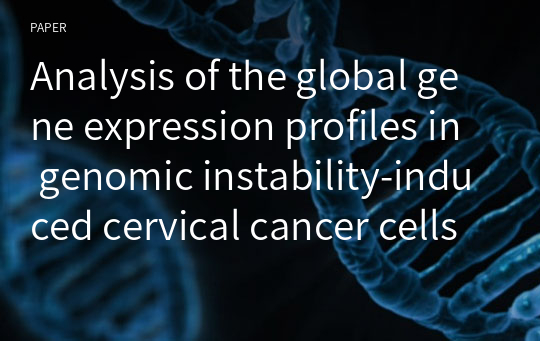 Analysis of the global gene expression profiles in genomic instability-induced cervical cancer cells