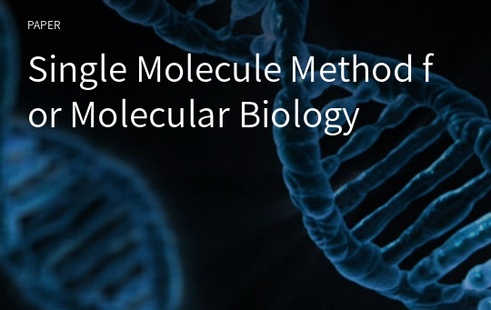 Single Molecule Method for Molecular Biology