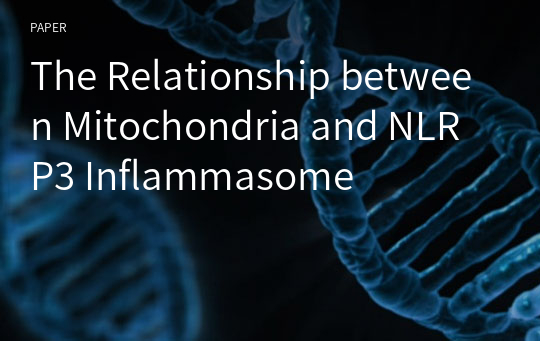 The Relationship between Mitochondria and NLRP3 Inflammasome
