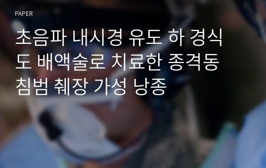 초음파 내시경 유도 하 경식도 배액술로 치료한 종격동 침범 췌장 가성 낭종