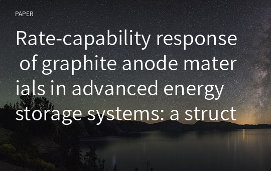Rate-capability response of graphite anode materials in advanced energy storage systems: a structural comparison