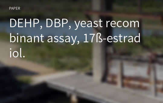 DEHP, DBP, yeast recombinant assay, 17ß-estradiol.