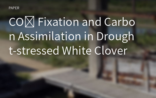 CO₂ Fixation and Carbon Assimilation in Drought-stressed White Clover