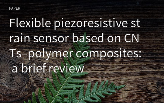 Flexible piezoresistive strain sensor based on CNTs–polymer composites: a brief review