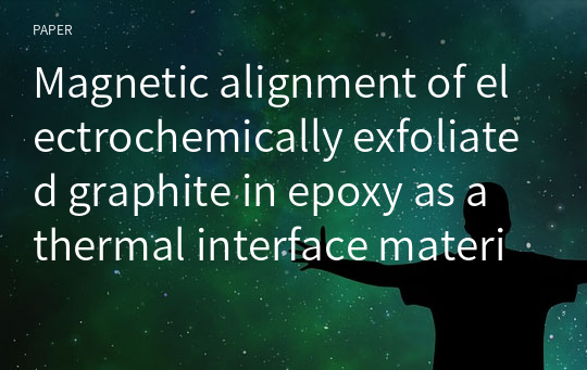 Magnetic alignment of electrochemically exfoliated graphite in epoxy as a thermal interface material with high through‑plane thermal conductivity