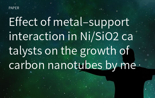 Effect of metal–support interaction in Ni/SiO2 catalysts on the growth of carbon nanotubes by methane decomposition