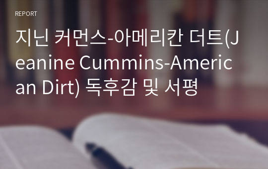 지닌 커먼스-아메리칸 더트(Jeanine Cummins-American Dirt) 독후감 및 서평