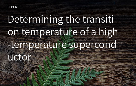 Determining the transition temperature of a high-temperature superconductor