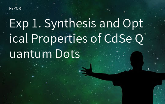 Exp 1. Synthesis and Optical Properties of CdSe Quantum Dots