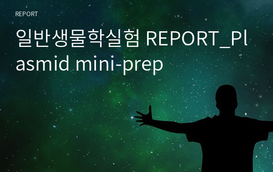 일반생물학실험 REPORT_Plasmid mini-prep