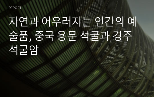 자연과 어우러지는 인간의 예술품, 중국 용문 석굴과 경주 석굴암