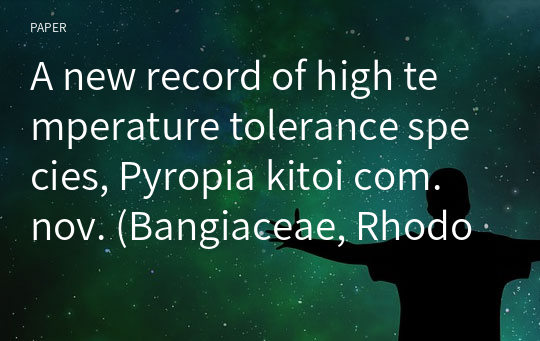 A new record of high temperature tolerance species, Pyropia kitoi com. nov. (Bangiaceae, Rhodophyta), from Korea